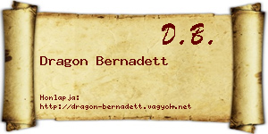 Dragon Bernadett névjegykártya